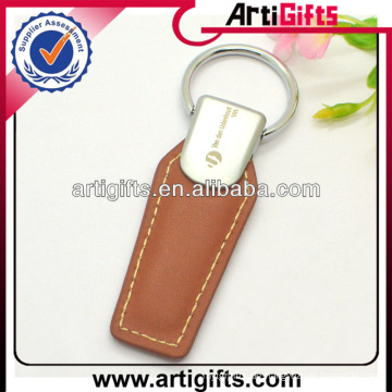 Men wear-resistant leather keychain